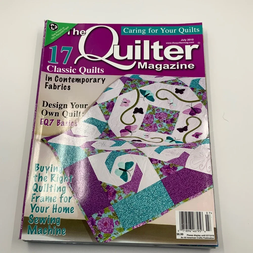 The Quilter‎ Magazine Lot of 9 Issues 2010-2011 Patterns Holiday Seasonal Sewing